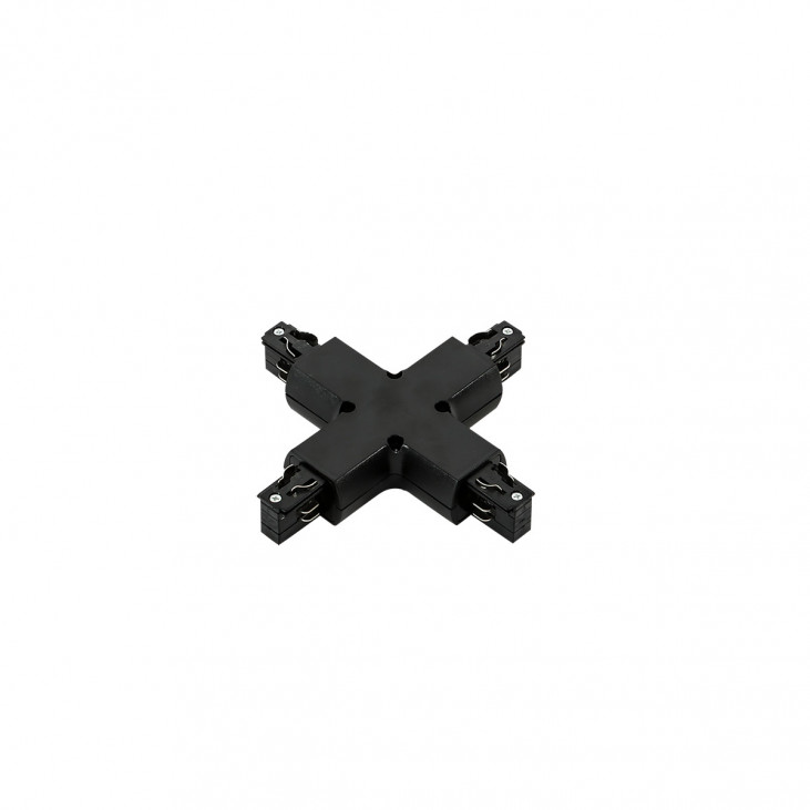 3 phase track - cross joint - black